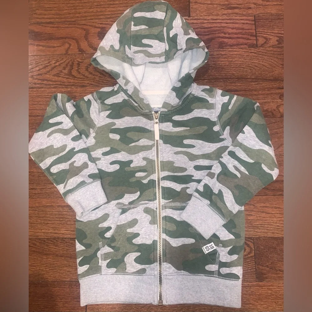 Lot of 4 Toddler Hoodies 4-5T – GAP NWT, Ocean City, Carters Camo, Wonder Nation